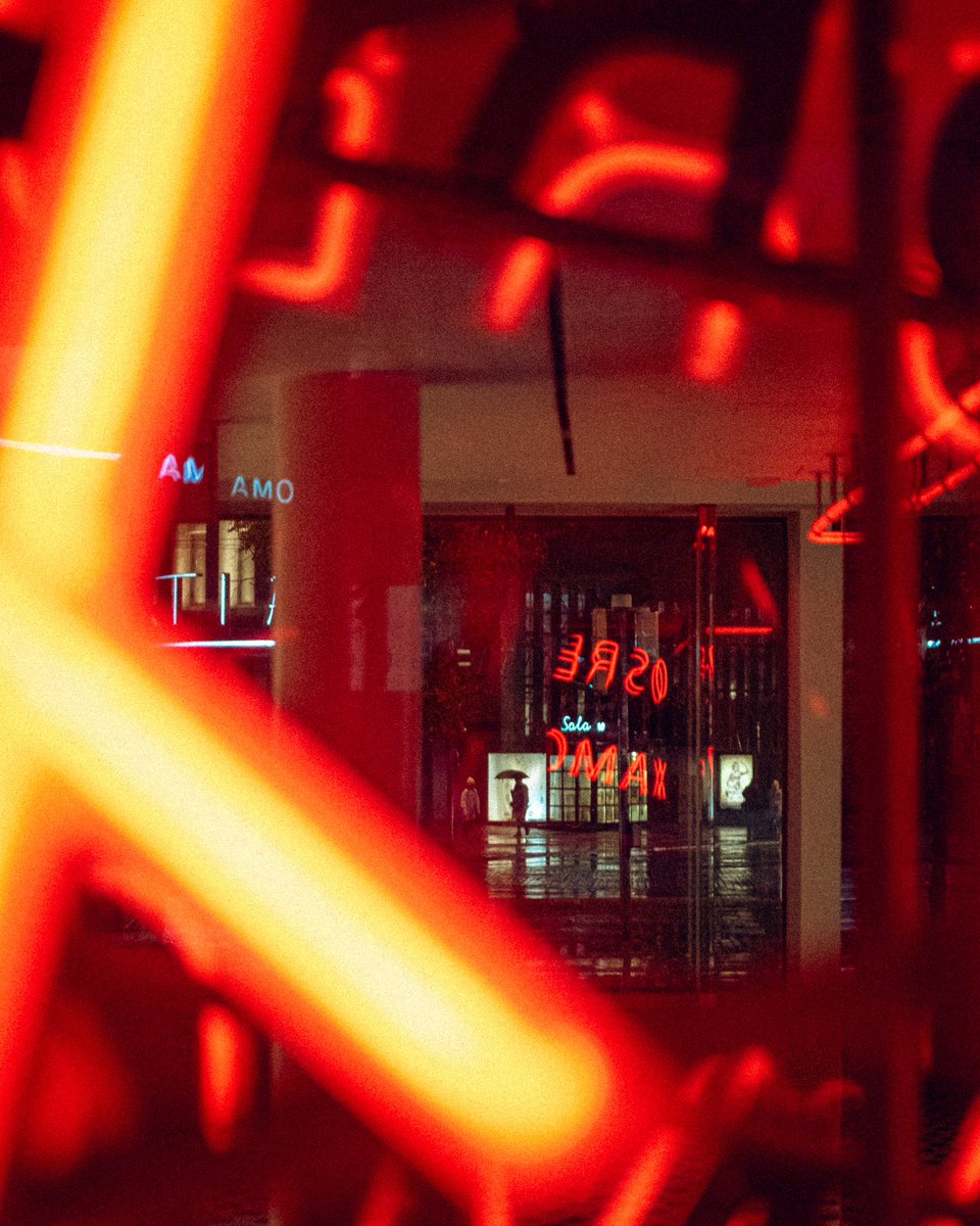 “The neon screamed like a warning, splashing the night with blood-red light. Beyond the glass, shadows prowled under the glow, their reflections smeared across the wet pavement like ghosts chasing memories.” 

#streetphotography #FUJIFILM #photoghraphy #helsinki