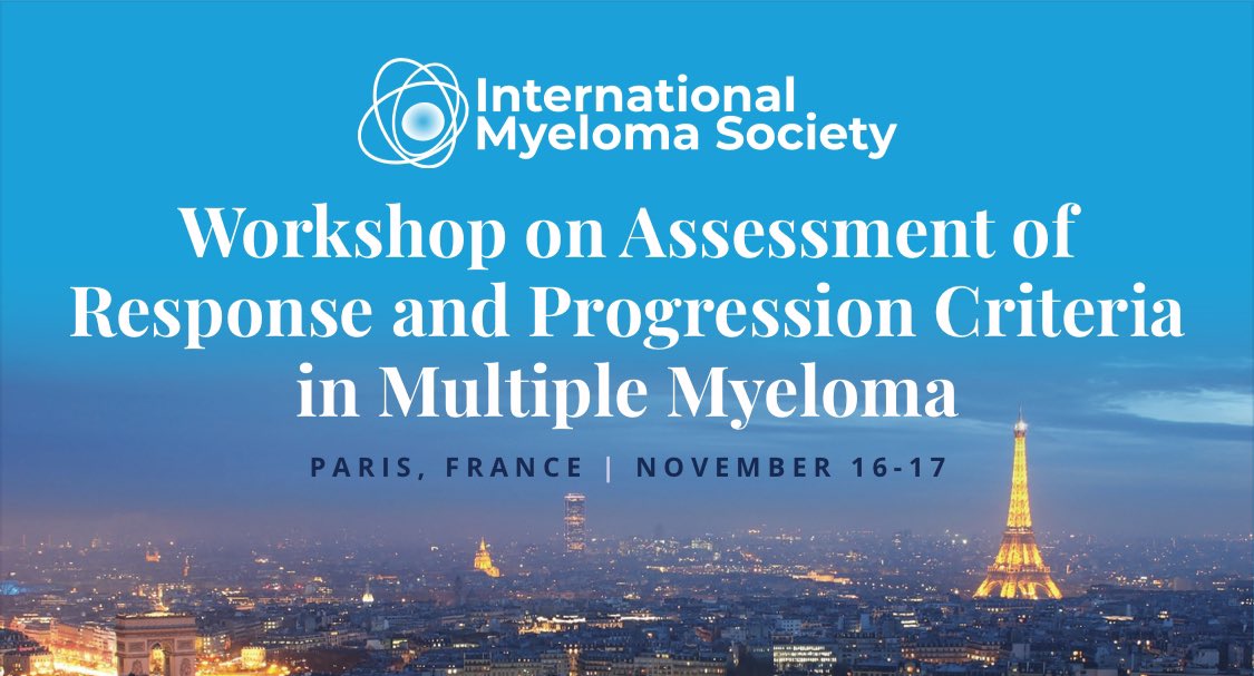 Vincent Rajkumar (@vincentrk) on Twitter photo We just opened an important IMS/IMWG Consensus meeting on response criteria for myeloma, the 3rd potential revision of the IMWG response criteria. Amazing set of investigators participating.
<a href="/Myeloma_Society/">Myeloma Society</a> <a href="/NikhilMunshiMD/">Nikhil C. Munshi, MD</a> <a href="/myelomaMD/">Shaji Kumar</a> <a href="/IMFmyeloma/">International Myeloma Foundation</a> We just opened an important IMS/IMWG Consensus meeting on response criteria for myeloma, the 3rd potential revision of the IMWG response criteria. Amazing set of investigators participating.
<a href="/Myeloma_Society/">Myeloma Society</a> <a href="/NikhilMunshiMD/">Nikhil C. Munshi, MD</a> <a href="/myelomaMD/">Shaji Kumar</a> <a href="/IMFmyeloma/">International Myeloma Foundation</a>