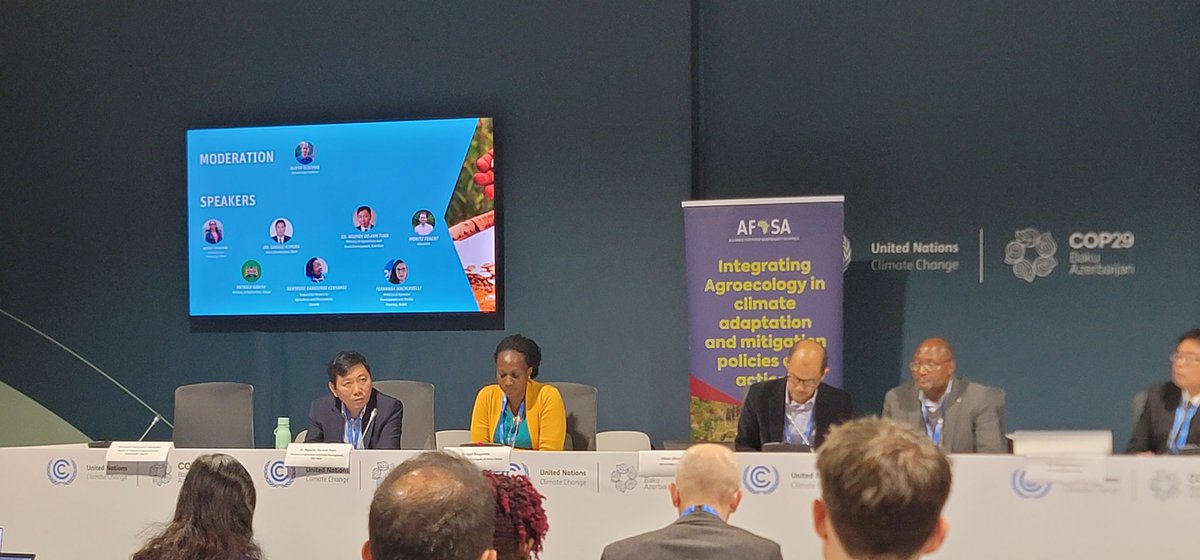 SIMON P BUKENYA (@simonpbukenya) on Twitter photo "AFSA has been at the forefront of mobilising African CSOs and governments to adopt #Agroecology4Climate as a vital and sustainable approach to the climate crisis in Nationally Determined Contributions" AFSA Programmes Coordinator <a href="/bmngabirano1/">Bridget Mugambe</a> #COP29 "AFSA has been at the forefront of mobilising African CSOs and governments to adopt #Agroecology4Climate as a vital and sustainable approach to the climate crisis in Nationally Determined Contributions" AFSA Programmes Coordinator <a href="/bmngabirano1/">Bridget Mugambe</a> #COP29