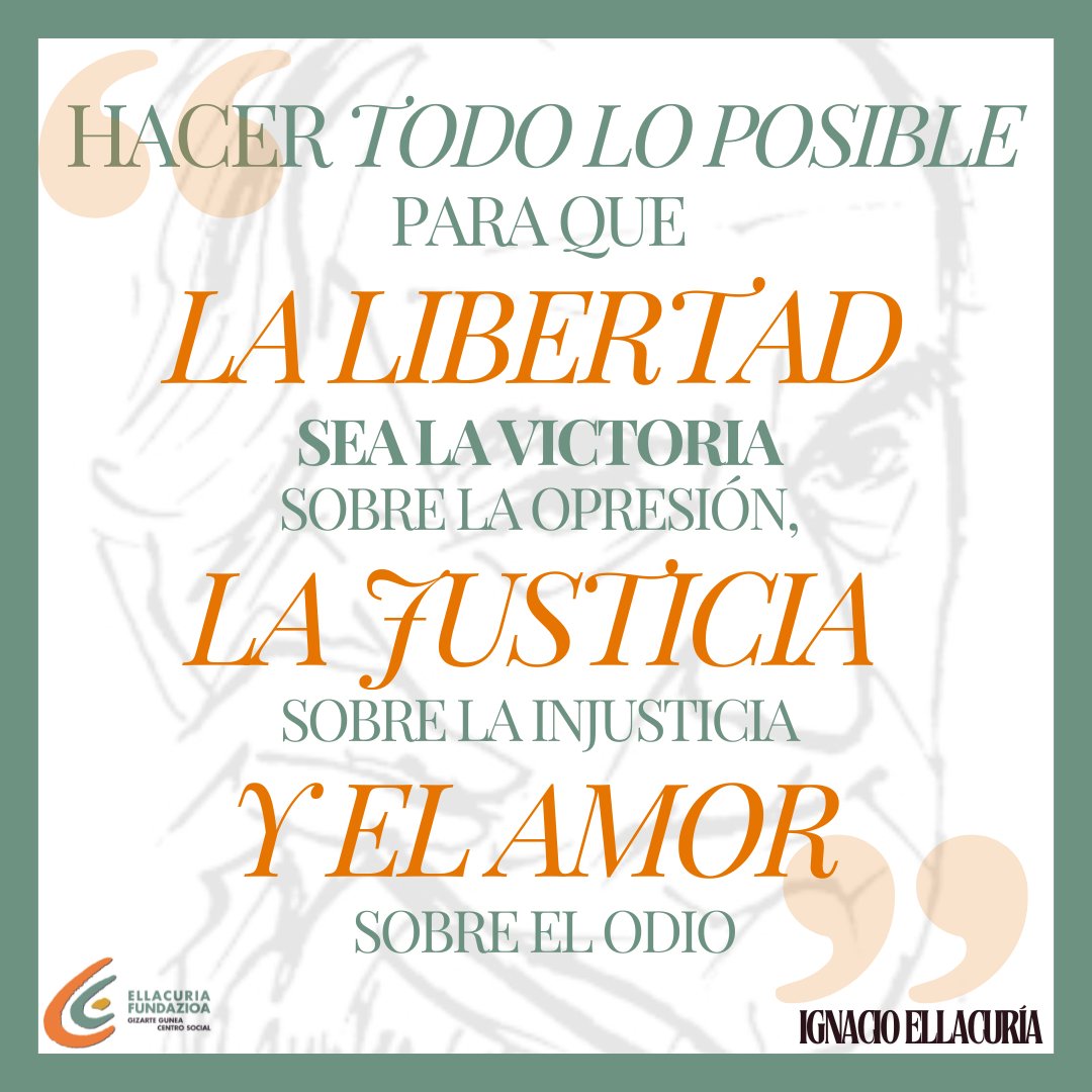 Hoy, 16 de noviembre, día de memoria para los y las #MártiresUCA. 35 años del asesinato de Ignacio Ellacuría y sus compañeros y compañeras, por defender la justicia y la paz. 35 años después, seguimos su legado