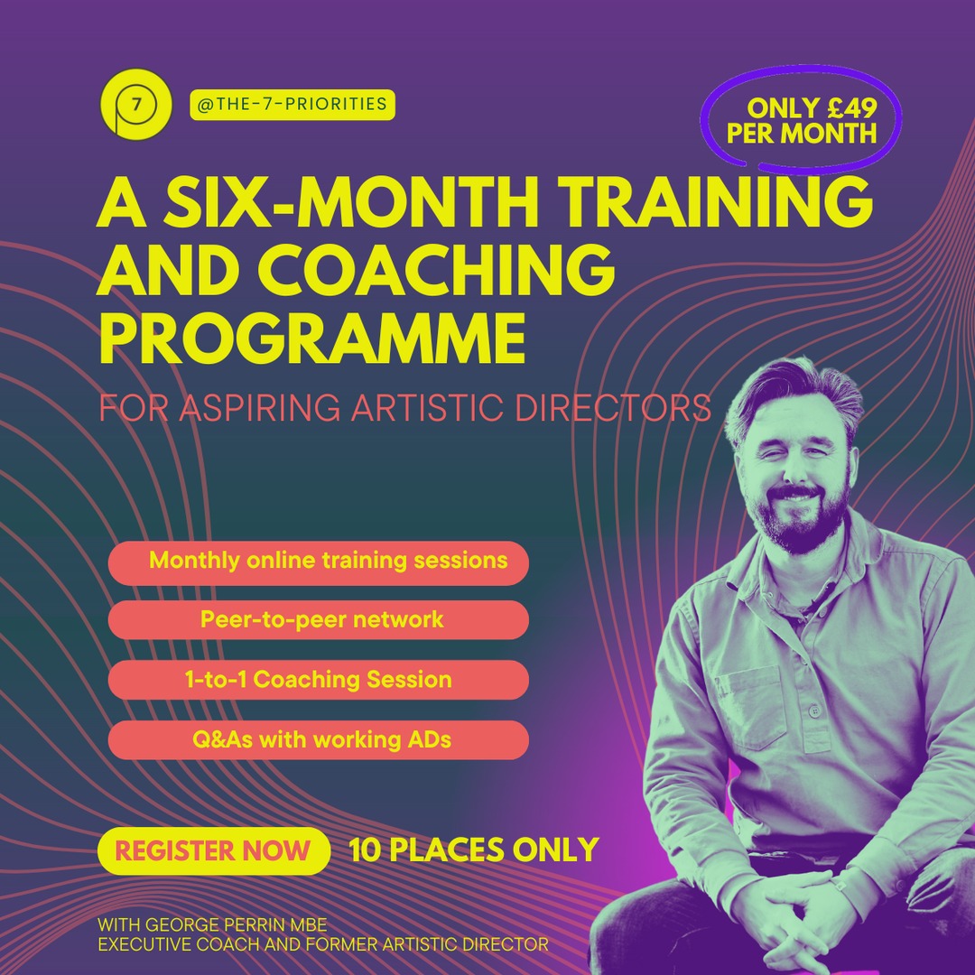 🚀 Ready to elevate your career in the arts? 

Take the leap towards becoming an impactful Artistic Director.

Join today &amp; gain

💪 Confidence to pursue AD roles.
📚 Practical knowledge to excel in the position.
👫 A network of future Artistic Directors.

bit.ly/7-Priorities-P…