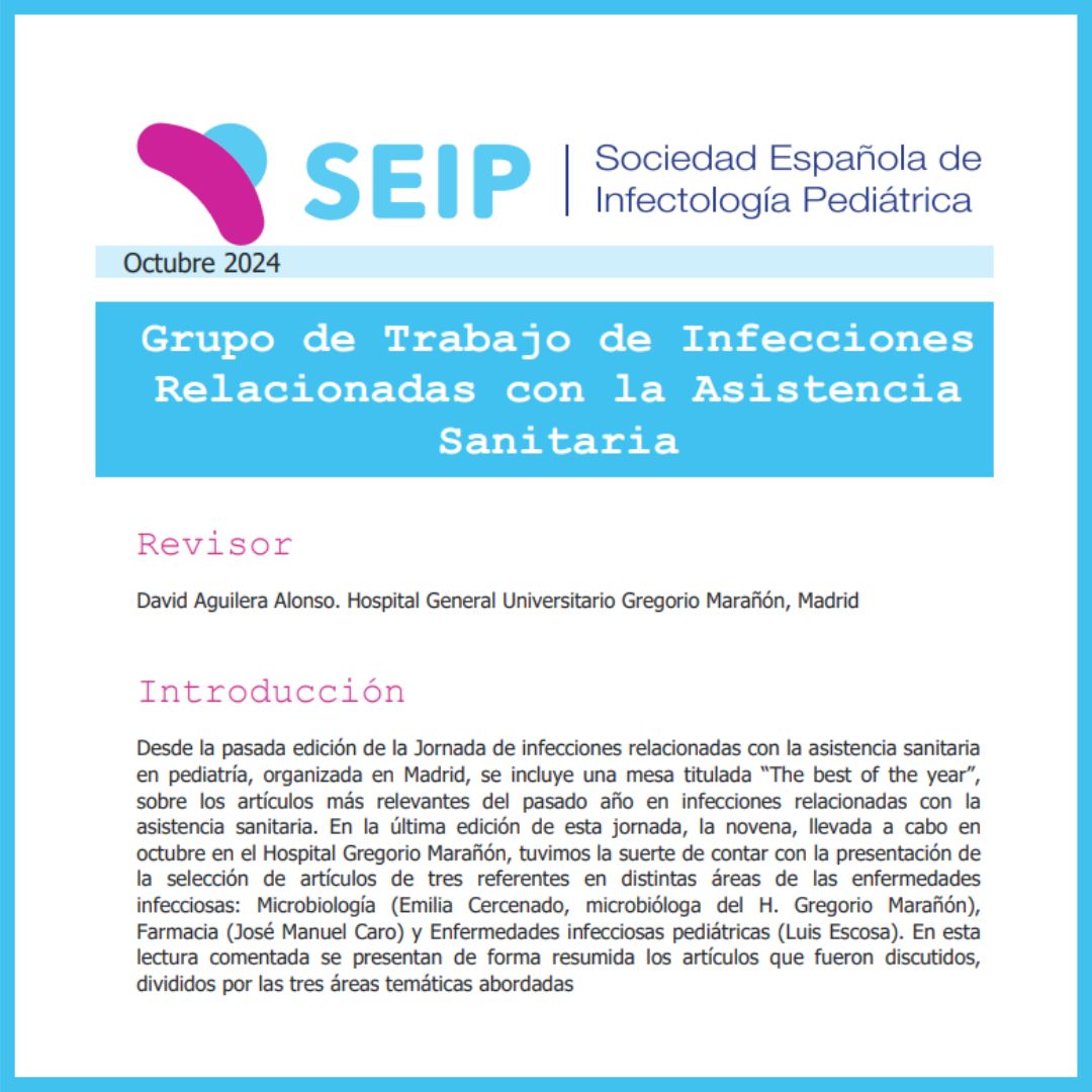 seipweb's tweet photo. 🆕#LecturaSEIP #GT_IRAS  Selección de artículos destacados de infecciones relacionadas con la asistencia sanitaria (año 2024) https://t.co/kkD0JIUAzL https://t.co/jqDVK4a5eN
