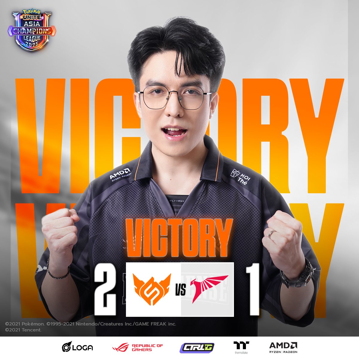 fullsense_gg's tweet photo. Result of Pokémon UNITE Asia Champions League 2025 - Southeast Asia

FULL SENSE [2 - 1] Talon Esports

เปิดตัวสวยงามกับการเป็นโปเกมอนเทรนเนอร์ 💪🏻

#FULLSENSE #FSPokémonUNITE #FSFLYHIGH
#PokémonUNITE
#LOGA #ROGTH #Thermaltake #AMD #CtrlG https://t.co/6s7Y9HOEjg