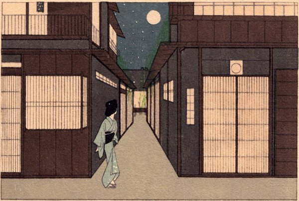 EstherHawdon's tweet photo. "I walk and walk and yet  
 the harvest moon is  
 in some other sky"  Chiyo-ni 

 (image: Settai Komura) https://t.co/hQloZH0EkD
