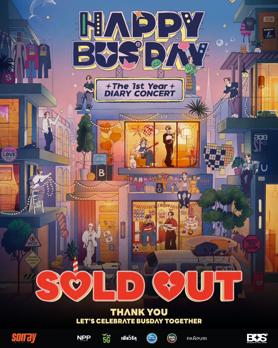 BUS_SONRAY's tweet photo. ตอนนี้บัตรเข้าชม Happy BUSDAY
The 1st Year DIARY CONCERT
📍One Bangkok Forum  | 6.12.24
จำหน่ายหมดเป็นที่เรียบร้อยแล้ว

ขอบคุณทุกคนที่ให้การตอบรับอย่างอบอุ่น 
และสนับสนุนพวกเรามาอย่างดีโดยตลอด ✨

#HappyBUSDAY
#BUSbecauseofyouishine
#SONRAYMUSIC https://t.co/z7WcMGdZmJ