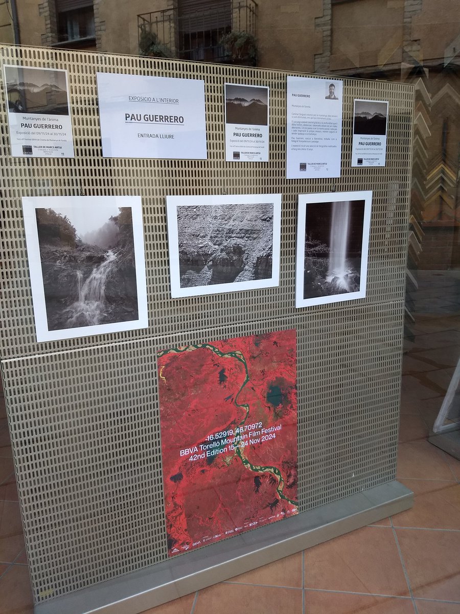 Comença el <a href="/torellomountain/">TMFF</a> . No us perdeu l'exposició muntanyes de l'ànima de Pau Guerrero. Fest-off del festival.

#TMFF2024 #BBVATorelloMountainFilm
#osonaart #osona #osonacultura #osonagram
#valldelges #culturatorelló #torellocomerç #bisaura #ripoll #fotografia #comerçosona
