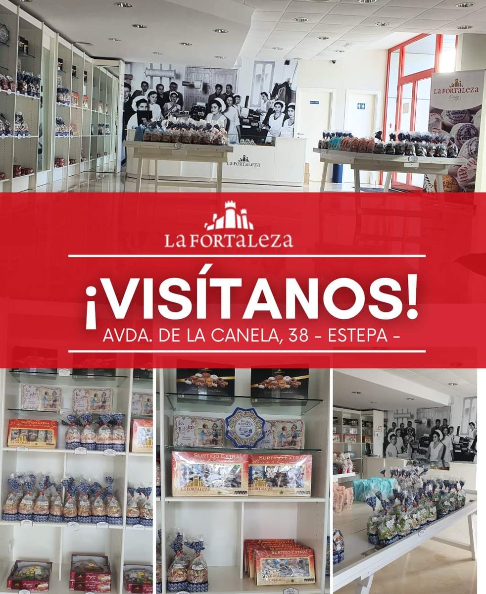 El mejor sitio para comprar tu mantecados y polvorones!!

Nuestro despacho de La Fortaleza está abierto los Sábados des 9.30 a 14.00h.

📌 Avda. de la Canela, 38. ESTEPA.

#comprarmantecados #tiendamantecadosestepa #visitarEstepa #Estepa #ciudaddelmantecado
