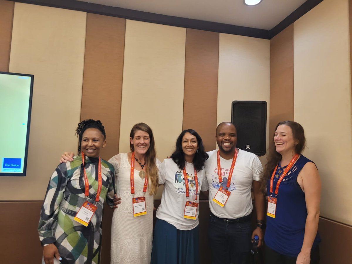 TBProof's tweet photo. With support from Challenge Facility, @ruvandhi & @goodmanmakanda shared feedback at #UnionConf on reducing TB stigma in SA. Peer support and survivor-led interventions were key highlights, ensuring that those affected are at the heart of the solutions. #UseMyVoice to #EndTB https://t.co/PthzawZk7a