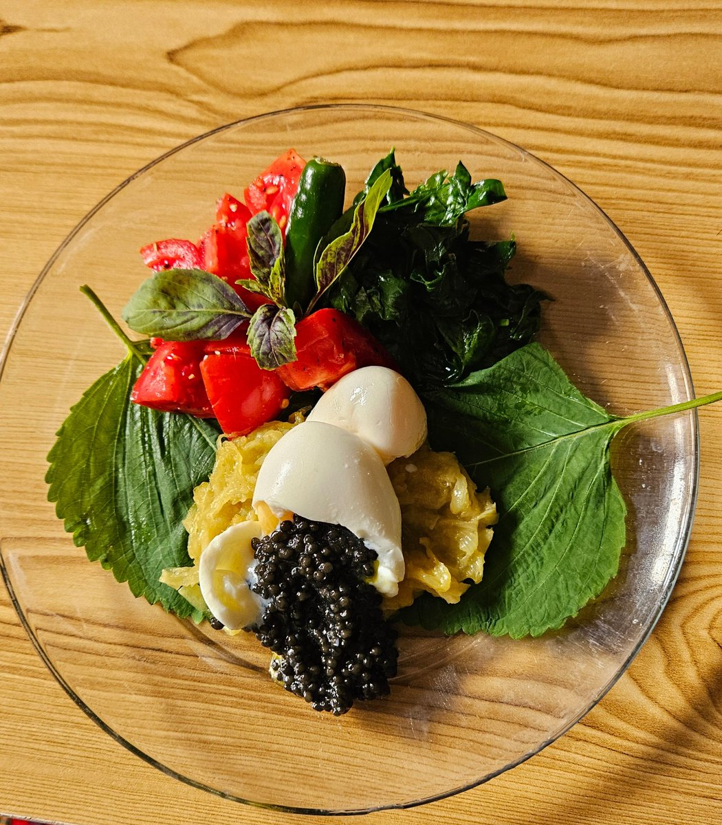 MChimuka71's tweet photo. My proud attempt at a @davidchang at @momofuku  egg and caviar recipe. ❤️
Small tweaks including "imitation"#caviar instead. 
Thanks for the inspiration from @WatchNetfliix  @DinnerTimeLive @momofuku.
Hope one day to have the pleasure of a meal cooked by @davidchang. https://t.co/pkh8o762Gt