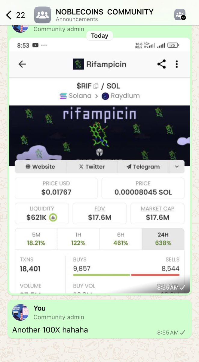 Another #100X <a href="/Noblecoinsacad1/">Noblecoinsacademy</a> !

$RIF hahahaha 🫵