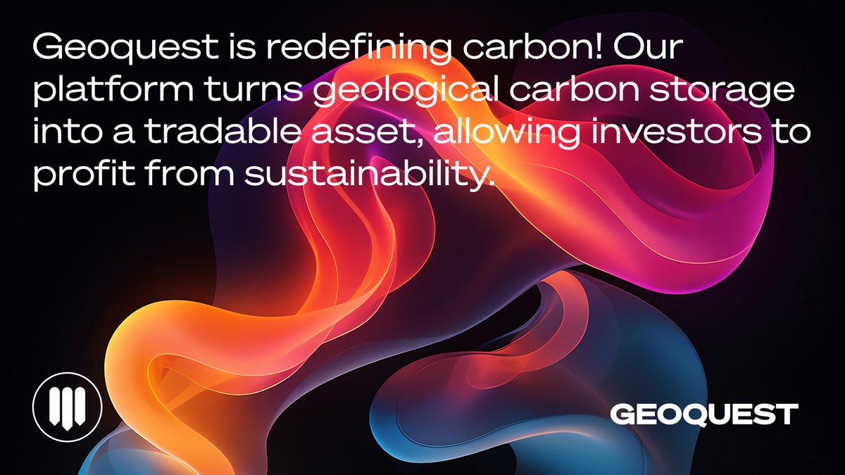 geoquestccs's tweet photo. Geoquest is redefining carbon! Our platform turns geological carbon storage into a tradable asset, allowing investors to profit from sustainability.
#CarbonToGold #GEOtoken #CarbonMarket https://t.co/U0t5i5NRdW