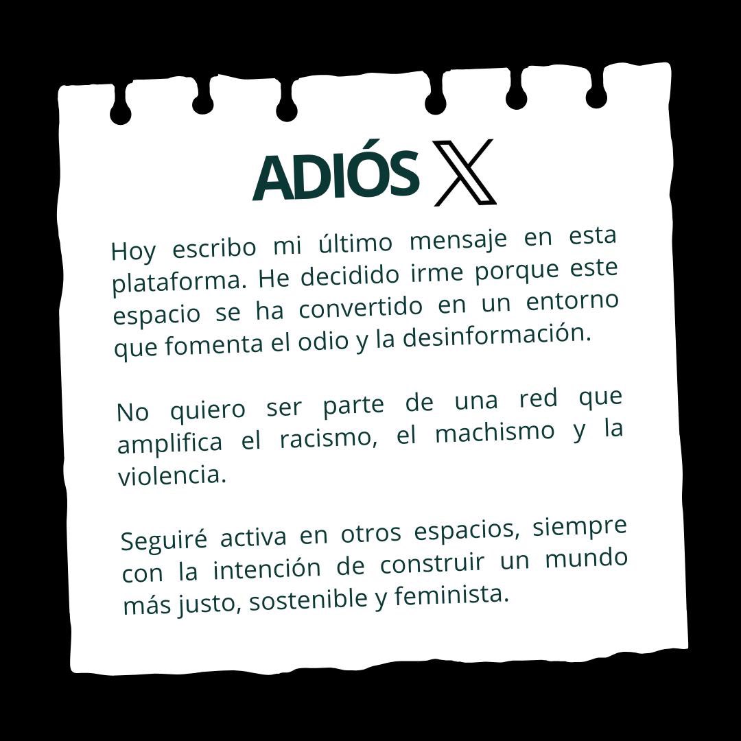 Adiós X