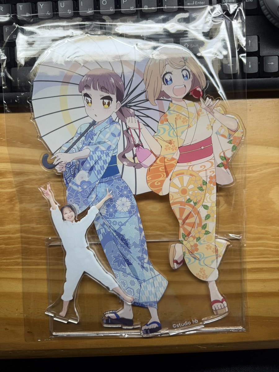 旅はにクラファン返礼品のアクスタが届いた！
デカすぎw
想像してた3倍くらい大きいw
まだ京都編しか公開されてないですが、いつか全47都道府県制覇してほしいです！
#旅はに