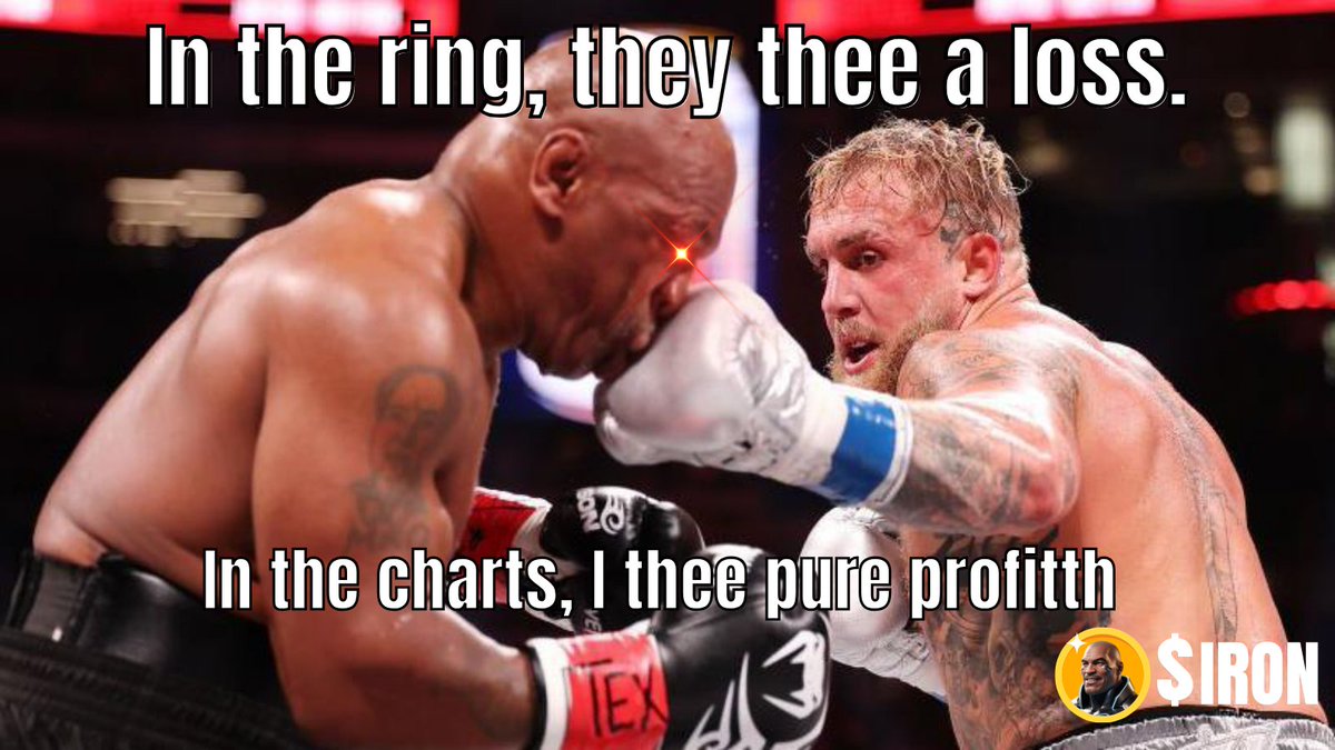 CryptoxAI123's tweet image. Losses are temporary, IRON predictions are forever 
#PaulTyson #MikeTyson #IronMike #JakePaul #MikeTyson #jakepaulvsmiketyson #hes58