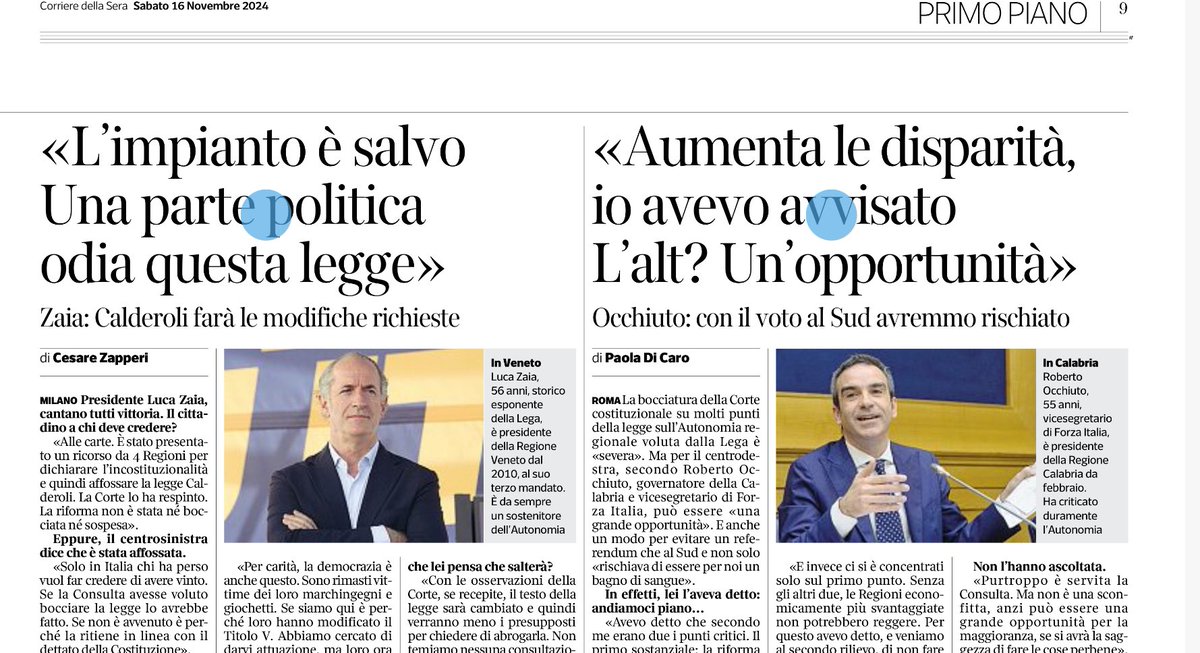 Autonomia differenziata: Avanti tutta (come vorrebbe La Lega) oppure abbandono su un binario morto (come vorrebbero tutti gli altri)?

#autonomiadifferenziata