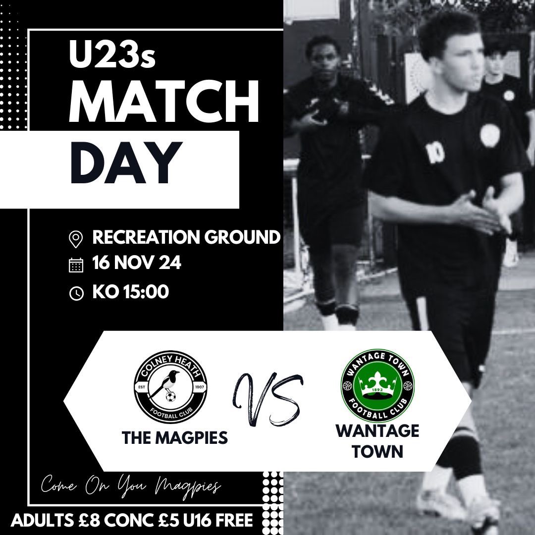 ITS U23s MATCH DAY ⚫️⚪️ 

The boys are welcoming <a href="/WantageTownFC/">Wantage Town FC</a> to the Recreation Ground

KO 15:00

Come down and show your support!
#ComeOnYouMagpies