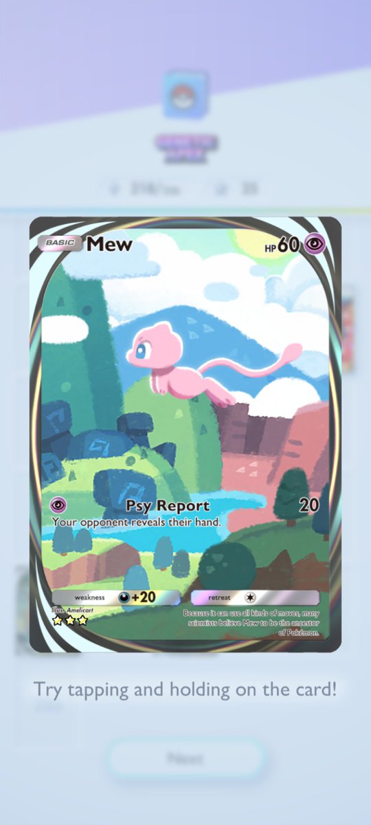 TravisEppinger's tweet photo. Yay I got one of my favorite Pokemon! #PokemonTCGPocket https://t.co/DGkggDYfOu