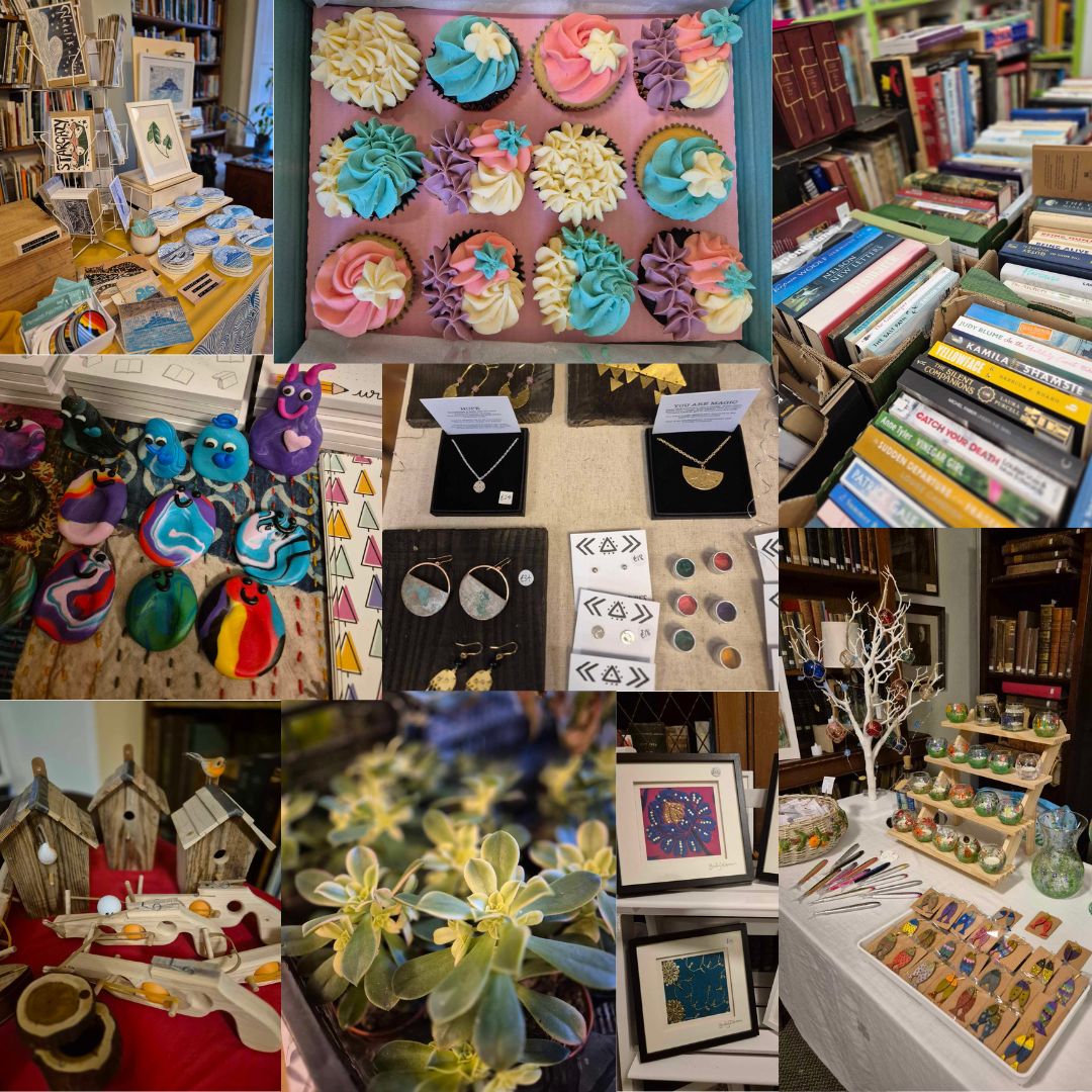 morrablibrary's tweet photo. Doors open at 10.00am for our annual Christmas Fair! Cakes, books, photos, crafts, and a raffle all in our beautiful library. We're here till 2.00pm. Come and see us.
#ChristmasFair #LovePenzance #LoveYourLibrary #CraftStalls #Cake #HistoricPhotos #SecondHandBooks #BookSale https://t.co/H3IabToqCd
