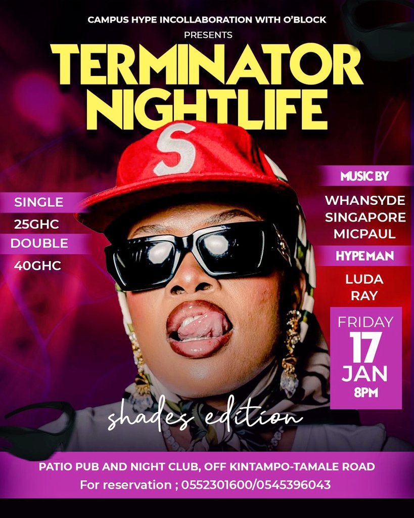 Youngsixpromo's tweet photo. Up Next from Campus Flex Entertainment!

🔫 Terminator Night Life – Jan 17, 2025
🥂 Hennessy Concert  – Feb 1, 2025

✨ White on Jeans 👖.... date is loading 

Mark your calendars for two unforgettable nights!

#PaulTyson
Salisu
Yahweh https://t.co/rtdogsJ0Bd