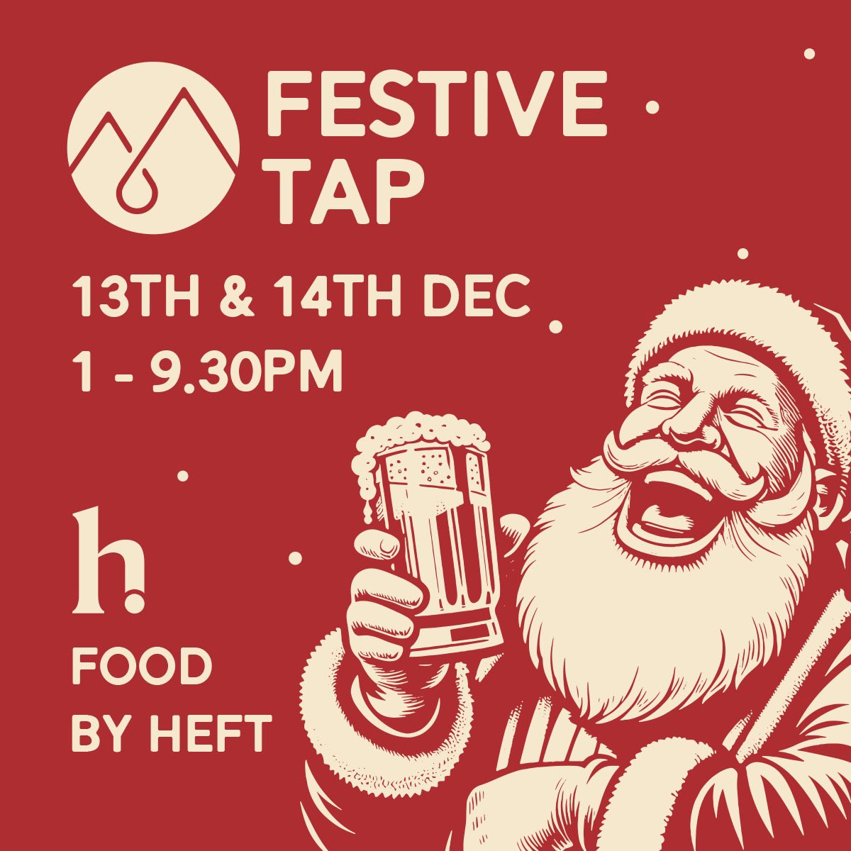 It's Festive Tap time, well soon 😁⁣
⁣
That's right we are holding one last tap room for the year &amp; we are doing it in style! ⁣
⁣
We have the fabulous Heft, who will be in the house to feed our faces &amp; The Felltones, setting the mood with an accoustic set on Saturday.⁣