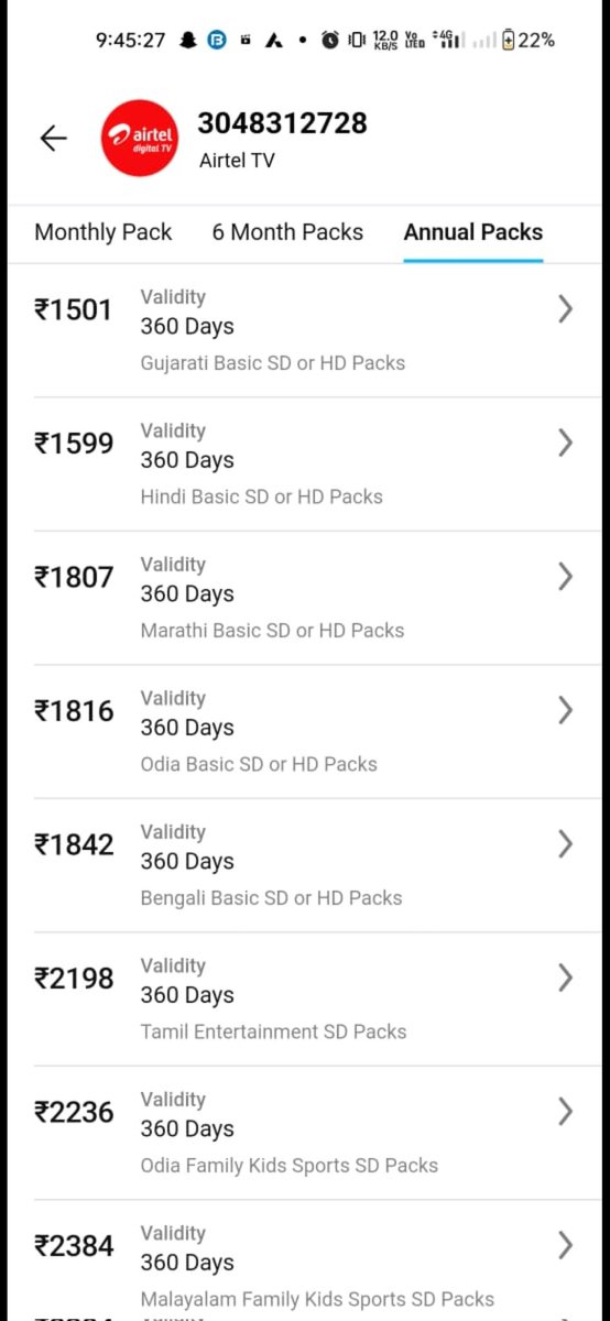 deepkdesire's tweet photo. @airtelindia I recharged Airtal Dish TV in March for 1 year but it got switched off within 6 months, customer care is not providing any good solution. Very  bad service. https://t.co/8Gk0kY4VbJ