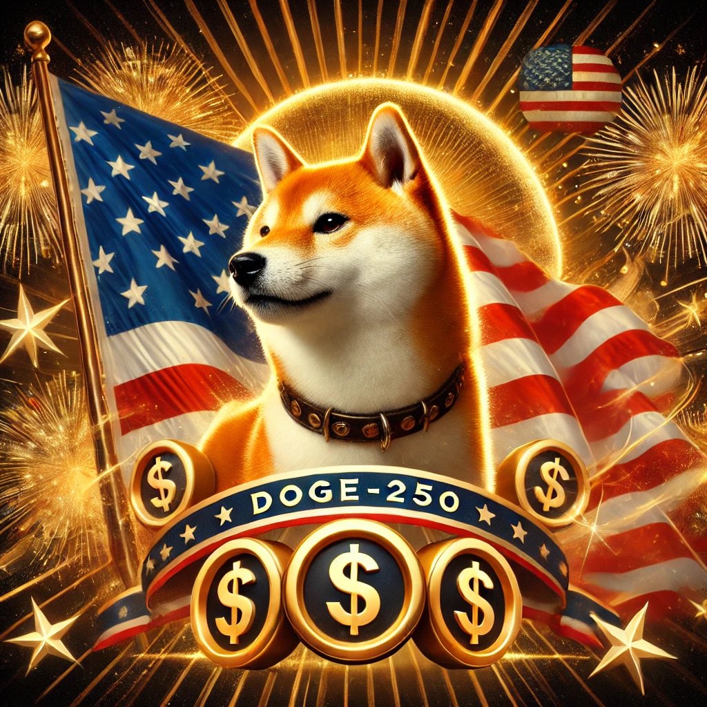 DOGE250Sol's tweet photo. 🚀 TODAY IS THE DAY! 🚀

DOGE250 is here to revolutionize, celebrate, and deliver efficiency as we gear up for America’s 250th!

🌟 A community-driven project built for the bold.
🔥 The countdown has started—don’t miss your chance!

#DOGE250  #PatriotismInCrypto https://t.co/6X08imWgvp