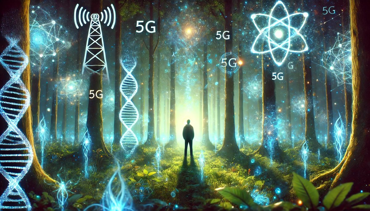 FCorpelijn's tweet image. [ linkedin.com/pulse/nieuwe-d… ] 
🌌 Maak opnieuw verbinding met je oeressentie! 🌿 
Een visuele ode aan de verloren frequenties van de mensheid en de botsing tussen natuur en technologie. 
#PrimordialCode #TheBurningEssence #Consciousness #NatureVsTech #InnerLight