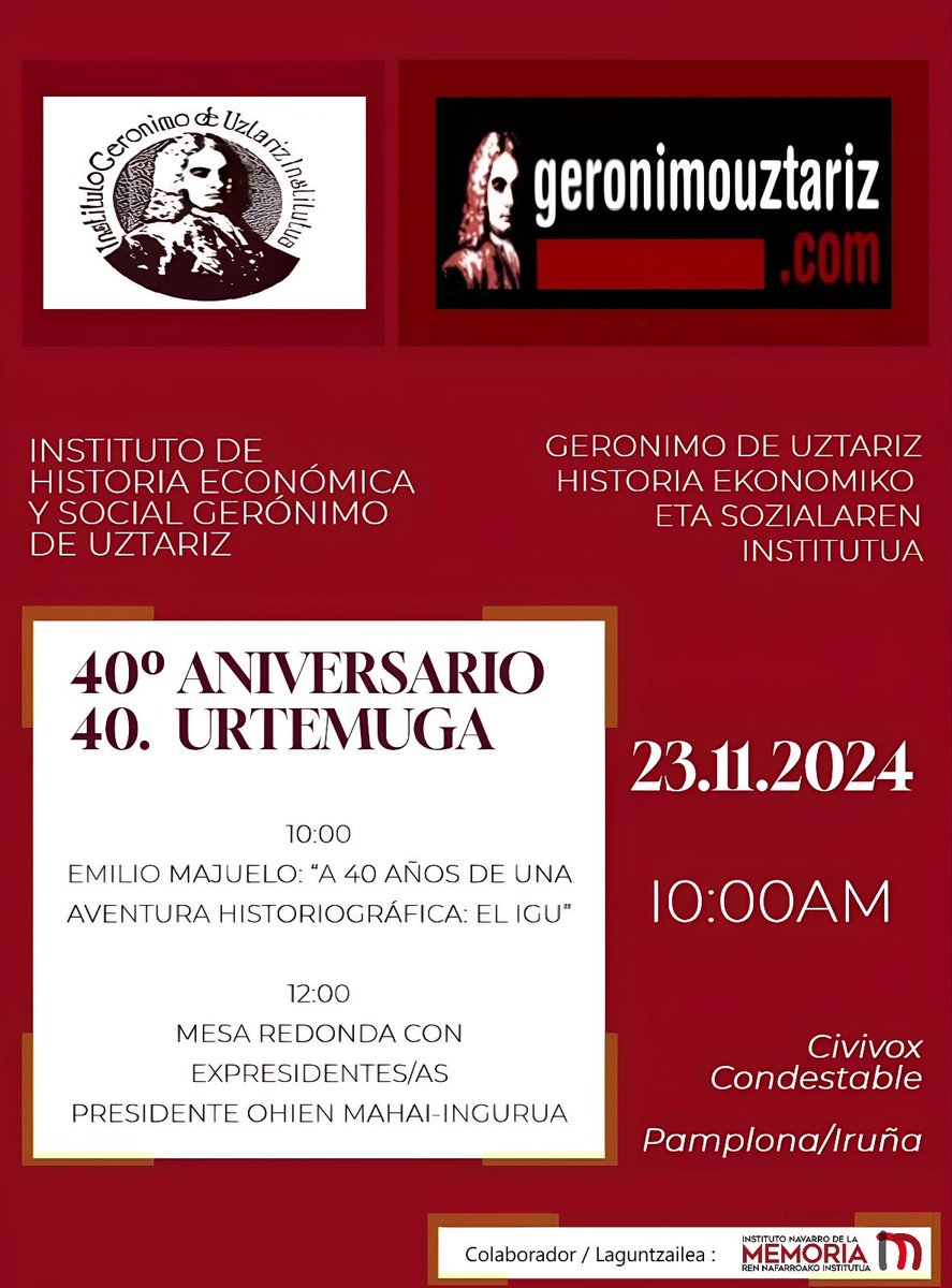 🗓️ Datorren larunbatean, hilak 23!
🚨🍾 40. urteurrena!