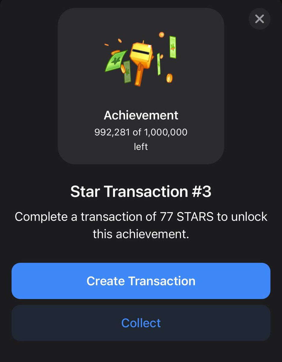 taprox_'s tweet photo. $Major NEW ACHIEVEMENTS LIMITED!!
1- Ton Transaction 3
0.77 Ton
2- Star Transaction 3
77 Stars
#majorcode https://t.co/df7c5U6ZRb
