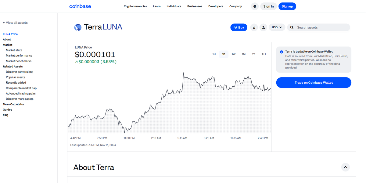 KhoDuLieu_Com's tweet photo. @coinbase  May Have Plans for #Terra Luna Classic
#LUNC https://t.co/Nxb22MODXr