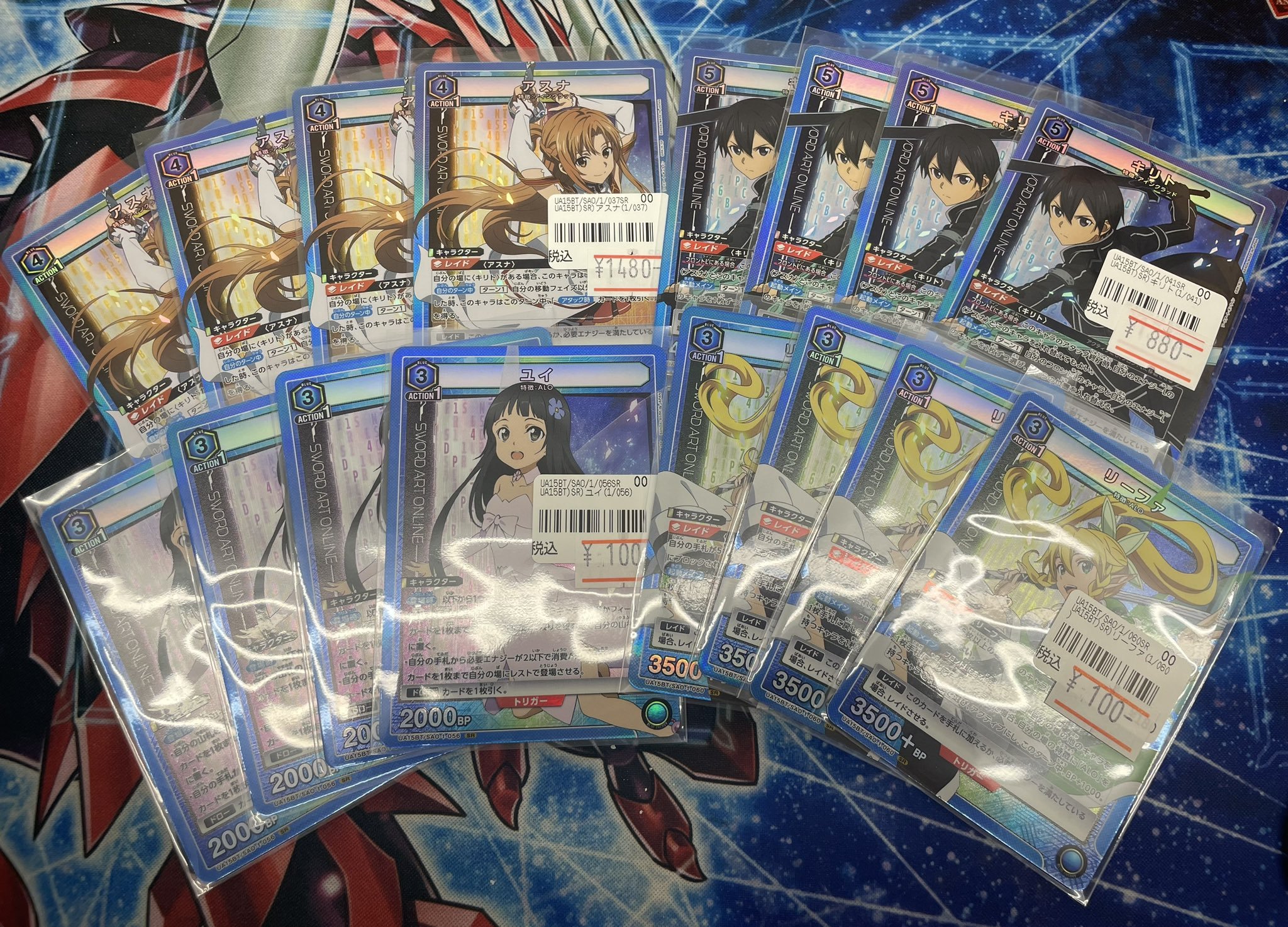 ユニオンアリーナ SAO アインクラッド デッキ 入れ替えパーツ付き