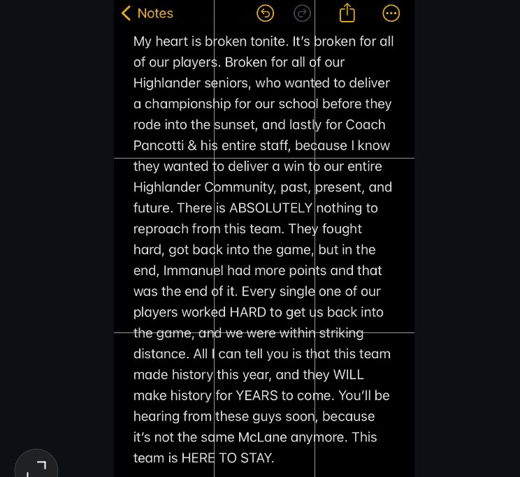 No matter what, I’m a proud McLane Highlander ‘TIL I DIE. 
PROUD OF IT TOO. 
❤️🤍🖤