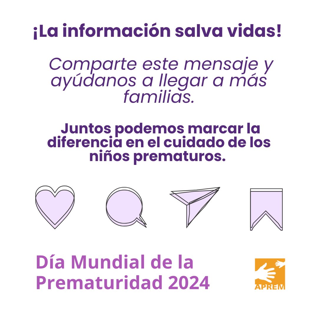 Del I Foro de Presidentas y Presidentes de Asociaciones de Familias con Hijos Prematuros organizado por APREM surge este manifiesto en el que se recogen las que creemos que son las mejores prácticas para cuidar a niños y niñas nacidos prematuramente y a sus familias. 👶