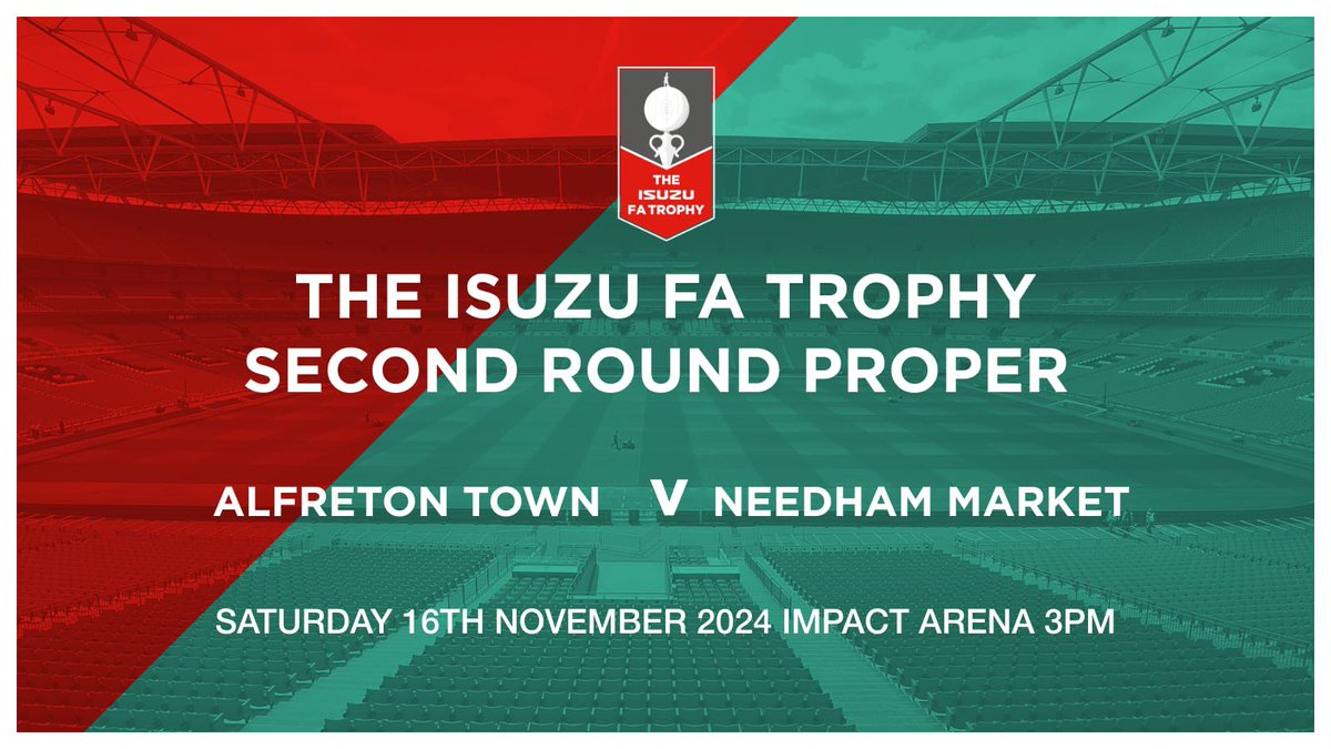 Alfreton Town FC (@alfretontownfc) on Twitter photo β½οΈ | MATCH DAY: <a href="/needhammktfc/">Needham Market FC</a> (H)
Weβre finally back home!
There is no game for #DCFC π, #NFFC π³ or #Stags π‘ so come and support the #Ofton and donβt forget, if Liam Waldock scores, everyone gets a free drink in Reds Bar after FT
β±οΈ 15:00
ποΈ ticketpass.org/event/EPZTUM/aβ¦
#ATFC β½οΈ | MATCH DAY: <a href="/needhammktfc/">Needham Market FC</a> (H)
Weβre finally back home!
There is no game for #DCFC π, #NFFC π³ or #Stags π‘ so come and support the #Ofton and donβt forget, if Liam Waldock scores, everyone gets a free drink in Reds Bar after FT
β±οΈ 15:00
ποΈ ticketpass.org/event/EPZTUM/aβ¦
#ATFC
