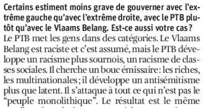 michelhenrion's tweet photo. Propos absurdes de @AlexiaBertrand_  à @lalibrebe : à ce compte-là, Karl #Marx, qui dénonce l'emprise du grand capital, est raciste. Le propos de la toujours Secrétaire d'Etat OpenVLD-MR respire ce que Pierre Bourdieu appelait le "racisme de l’intelligence" propre à une classe dominante dont la reproduction dépend, pour une part, de la transmission du capital (culturel ou matériel) Dénoncer n'est pas discriminer. C'est un ton d'analyse. Comme le MR lorsqu'il dénonce, à tort, la culture du chômage chronique. Ou quand Défi, allié du MR à Forest, dénonce, à raison, la mainmise flamande sur l'Etat. @AlexiaBertrand_ croit-elle que le programme du PTB est celui des Bolchéviques? @Hedebouw ne demande pas la planification centralisée de l'économie comme en URSS.  On ne confisque pas sa fortune. On la taxe . Cela dit, @AlexiaBertrand_  inclut les multinationales dans le public qu'elle entend protéger des critiques du PTB. Là, on est bien dans le registre de la rhétorique de la dénonciation... #ToutCeQuIlFautPasLire