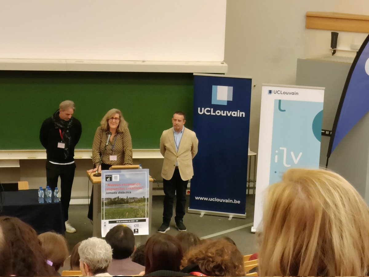 Empezamos la jornada #ele "Nuevos escenarios, respuestas creativas" #lovele24difusion #UCLouvain