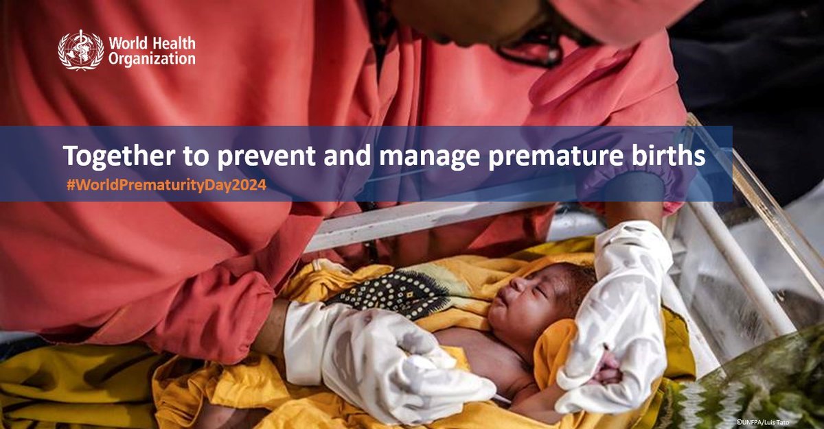 Anshu Banerjee (@abanerjeewho) on Twitter photo Many preterm babies donโt receive the care they need to overcome the challenges of early birth. We must do more, faster, to prevent and manage preterm births.
Join us on 18.11 to see how:
#WPD2024 <a href="/WHO/">World Health Organization (WHO)</a> <a href="/BhuttaProf/">Prof. Zulfiqar Bhutta</a> <a href="/DrLeahGreenspan/">Leah Greenspan</a> <a href="/Drshabana123/">Dr. Shabana Saleem</a>
๐bit.ly/WEBwpd24 Many preterm babies donโt receive the care they need to overcome the challenges of early birth. We must do more, faster, to prevent and manage preterm births.
Join us on 18.11 to see how:
#WPD2024 <a href="/WHO/">World Health Organization (WHO)</a> <a href="/BhuttaProf/">Prof. Zulfiqar Bhutta</a> <a href="/DrLeahGreenspan/">Leah Greenspan</a> <a href="/Drshabana123/">Dr. Shabana Saleem</a>
๐bit.ly/WEBwpd24