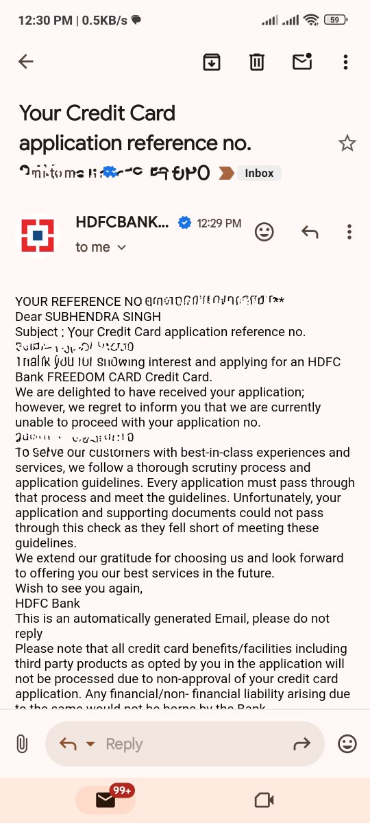 subhendra007's tweet photo. @HDFCBank_Cares pre approved credit card offer declined worst bank ever, 🤬🤬🤬🤬🤬🤬 https://t.co/SPN3lFcCc0