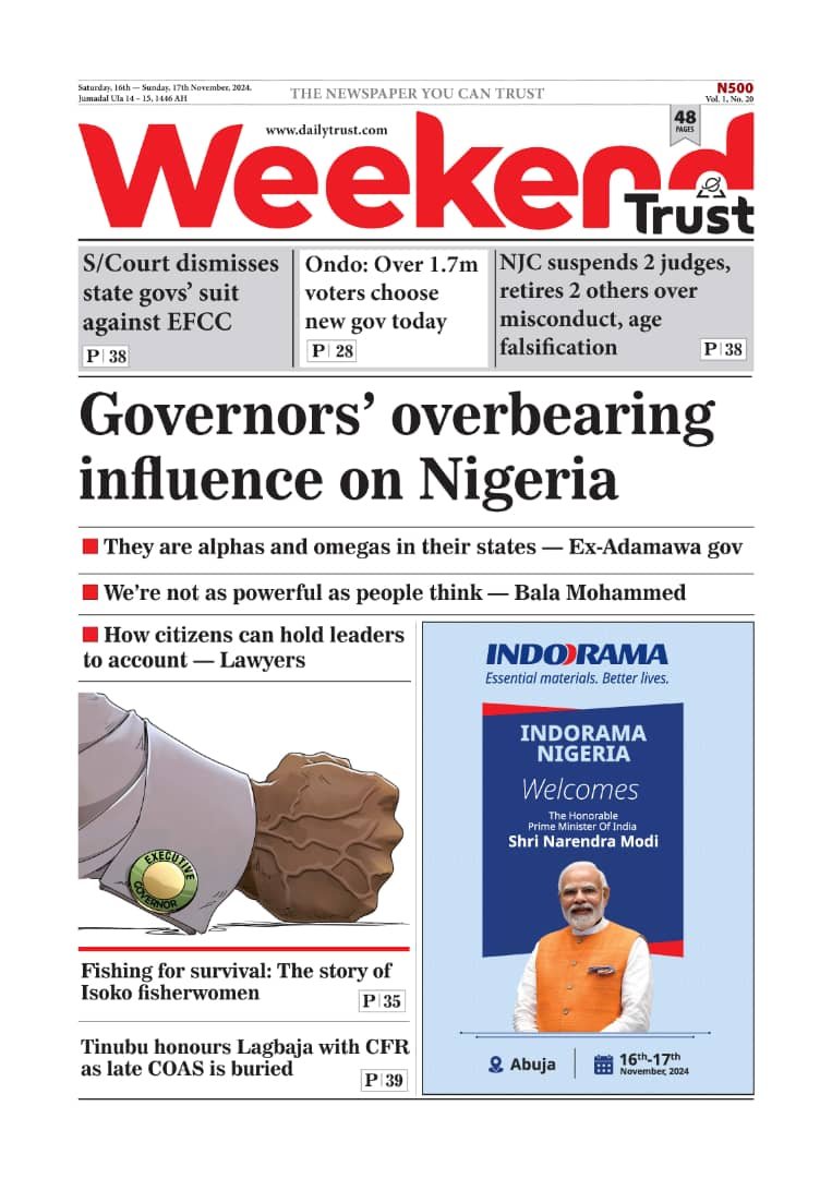 standard_ngr's tweet image. 5. Weekend Trust
- Tinubu honours Lagbaja with CFR as late COAS is buried

6. Saturday Independent
- Supreme Court dismisses suit challenging EFCC illegality

Tags: #MikeJake #missuniversecambodia2024 #missuniversecolombia #missuniversenewzealand #missuniversethailand2024 Maggi