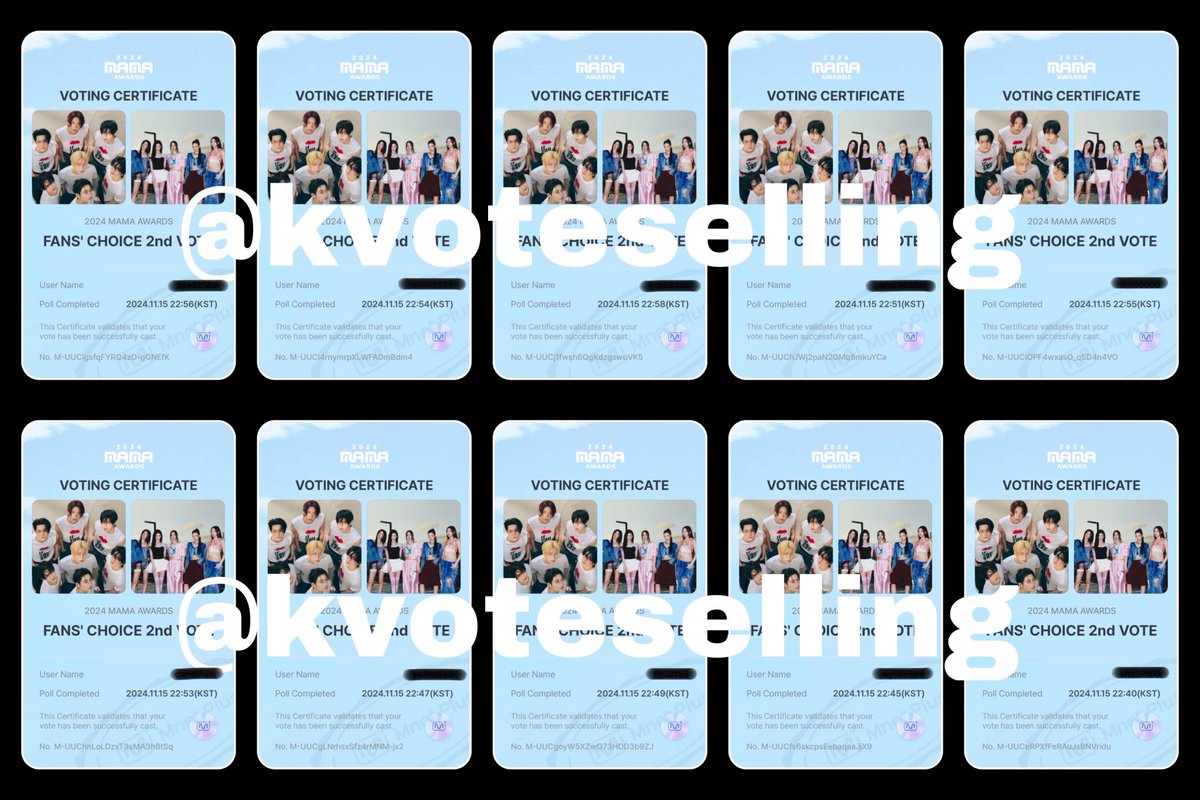 KPOP VOTE SELLING ✨ tweet media