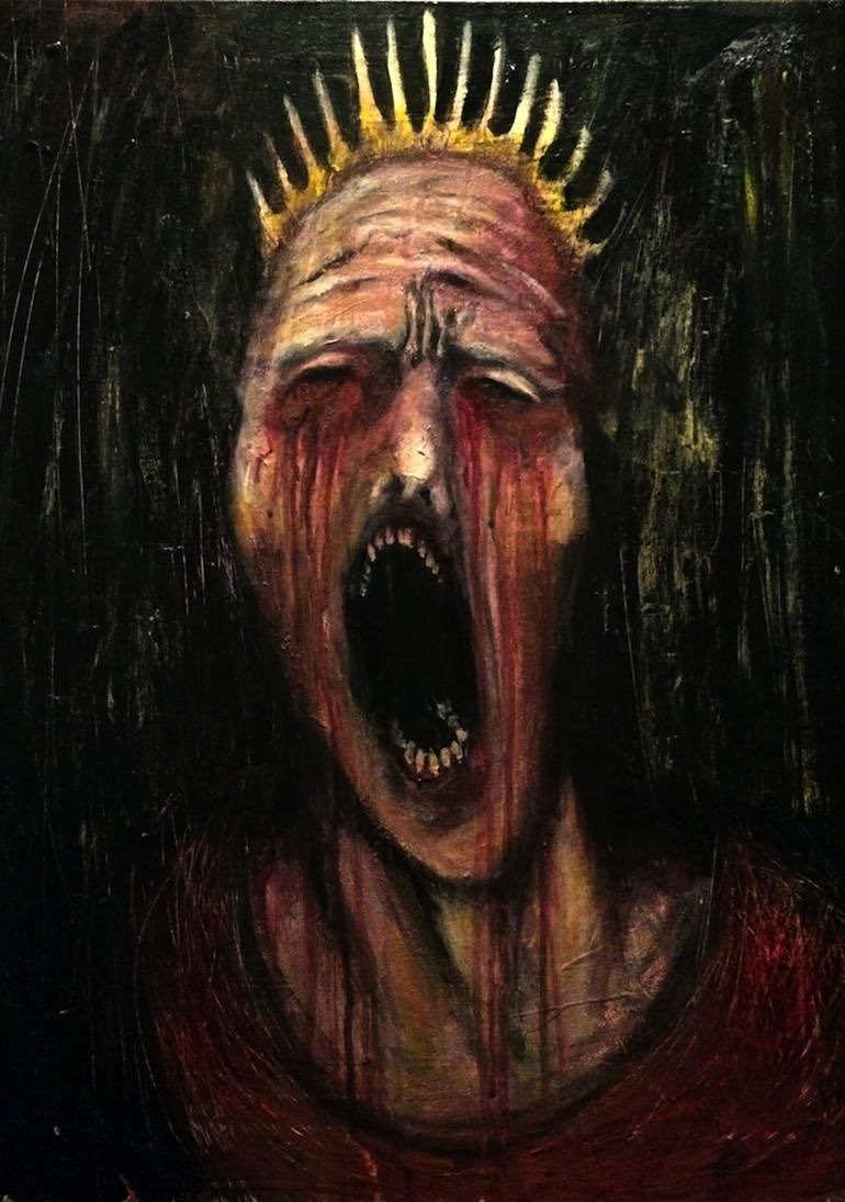 Banquozghost's tweet photo. Oedipus:
Ah me! Ah me! All brought to pass, all true!
O light, may I behold thee nevermore!
I stand a wretch, in birth, in wedlock cursed.
A parricide, incestuously, triply cursed.
#BookWormSat #KingsQueens
art: Oedipus Rex by Linda Mota https://t.co/wqhVNjlwYK
