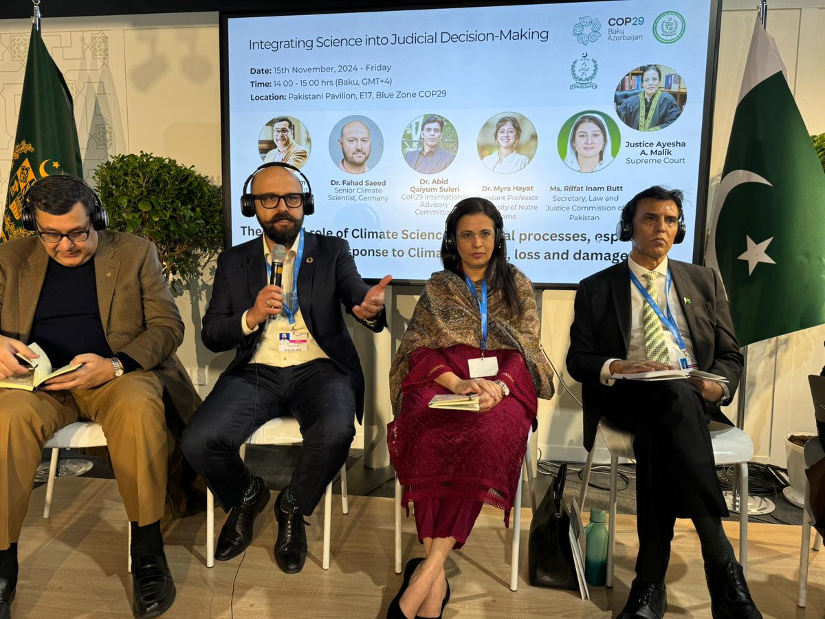 Climate Analytics (@ca_latest) on Twitter photo "Science has been central to guiding the UNFCCC process, a role it must also play in driving real support for developing countries via the Loss and Damage Finance Facility," says our expert <a href="/drfahadsaeed/">Fahad Saeed</a> at a Pakistan Pavilion event on science and judicial decision-making. "Science has been central to guiding the UNFCCC process, a role it must also play in driving real support for developing countries via the Loss and Damage Finance Facility," says our expert <a href="/drfahadsaeed/">Fahad Saeed</a> at a Pakistan Pavilion event on science and judicial decision-making.