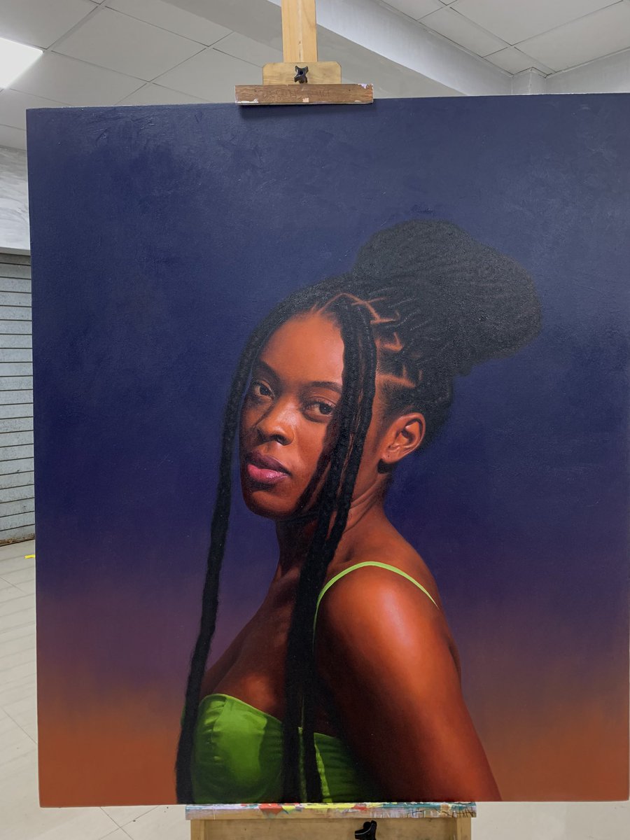 The artist and his painting

#art