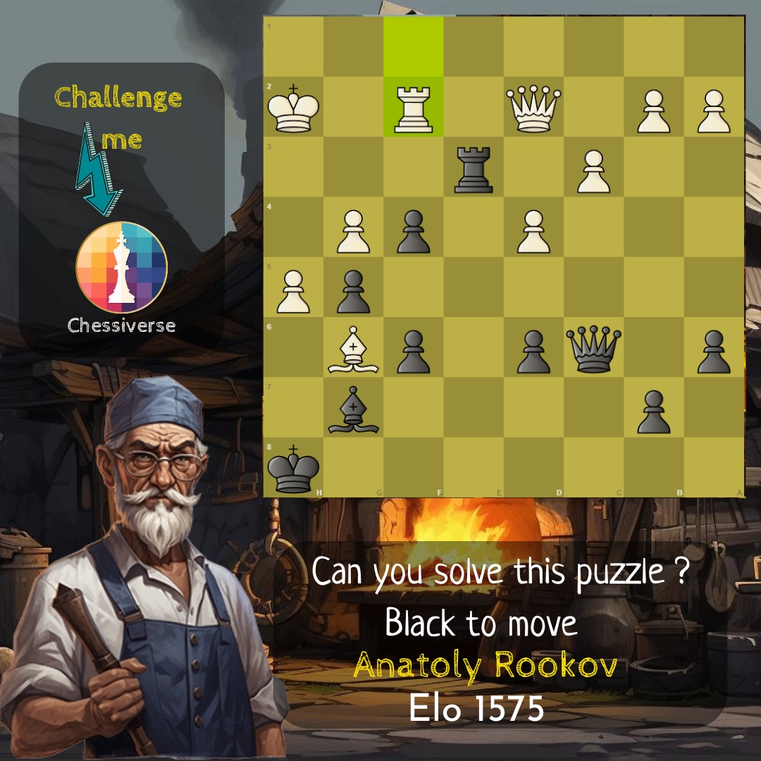 Chessiversegame's tweet image. 🌟 Can You Find the Game-Winning Move? 🌟

💬 Comment with your answer and show off your skills! Ready for even more challenges? Chessiverse has 500+ unique bots that are perfect for testing and leveling up your game. ♟️

 #personaplay #magnuscarlsen #ChessPuzzle