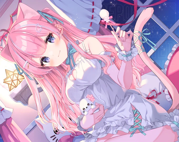 苺氷えな様(  )のASMR新モデルのイラストを描かせていただきました優しい囁き声と可愛いお姿ぜひチェックしてくださいね!!あらためましてお誕生日おめでとうございました 