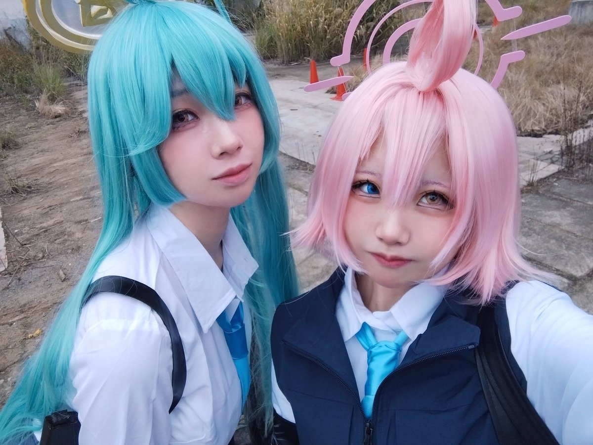 ⚠Cosplay ブルーアーカイブ 梔子ユメ 小鳥遊ホシノ サイコーの併せ