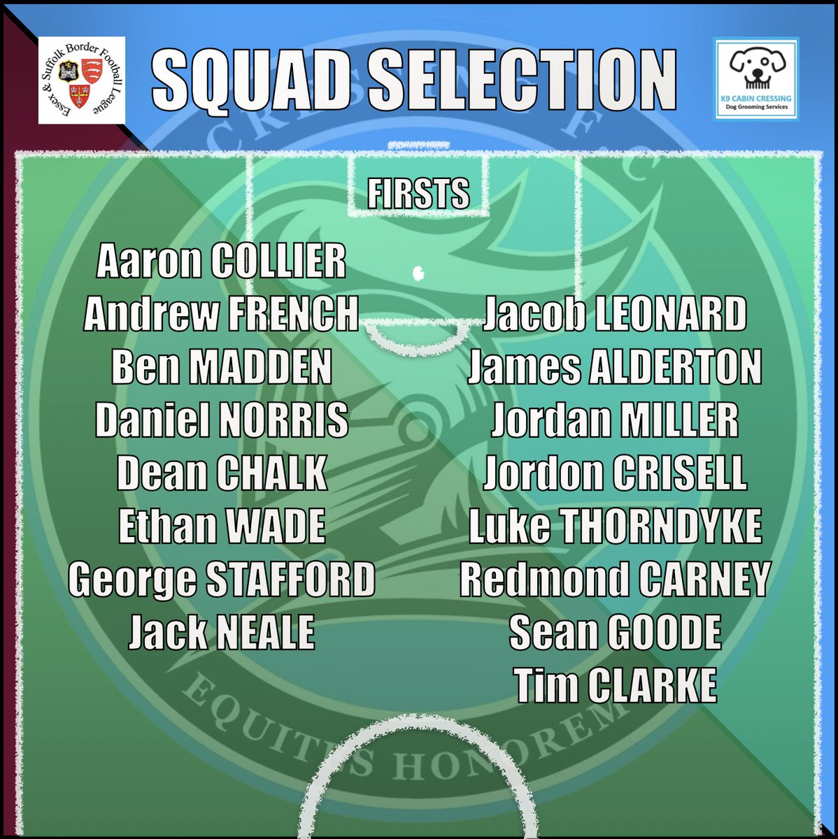 CressingFC's tweet image. Match Day!💥

Cressing FC First host Barnston First in the ESBL league.

Check out the team selection!

KO – 14:00🕑

Hope to see you there! ⚽️

📸 @pitchside_bp 

#CressingFC
#K9CabinCressing
#UTC