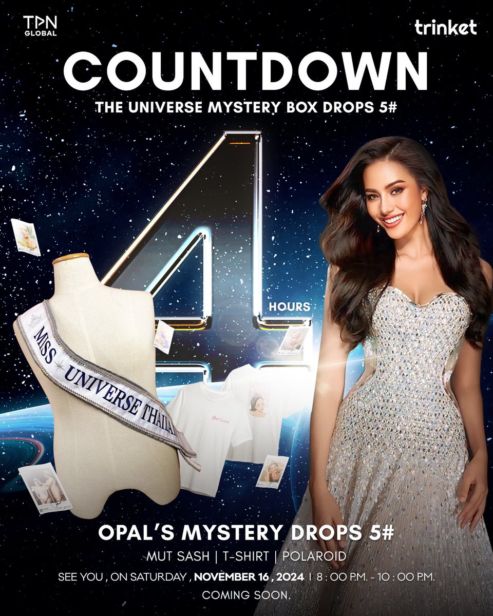 คืนนี้ 2 ทุ่มตรง! อย่าพลาดโอกาสเข้าร่วม Opal’s Mystery Box Drop 5# กล่องสุ่มสุดเอ็กซ์คลูซีฟที่จัดเต็มความพิเศษอย่างสายสะพาย MUT ที่ใครๆก็อยากได้! 🤩

ลุ้นรับไอเท็มในฝัน:

⭐️สายสะพาย MUT ของโอปอล (โอกาส 2%)
⭐️T-Shirt ลิมิเต็ดดีไซน์ (โอกาส 30%) 
⭐️ Polaroid สุดพิเศษ (โอกาส 68%)