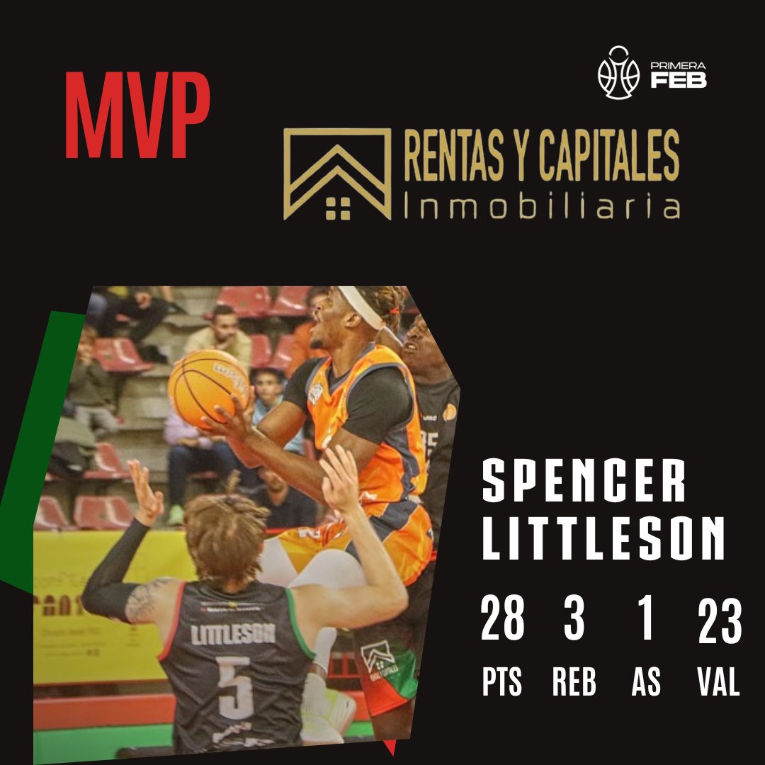 Grupo Alega Cantabria (@grupoalegacant) on Twitter photo 🔥 MVP presentado por Rentas Y Capitales | <a href="/spencerlittleso/">Spencer Littleson</a> 🤝🏼
#mvp🏆 #primerafeb #baloncesto 🔥 MVP presentado por Rentas Y Capitales | <a href="/spencerlittleso/">Spencer Littleson</a> 🤝🏼
#mvp🏆 #primerafeb #baloncesto
