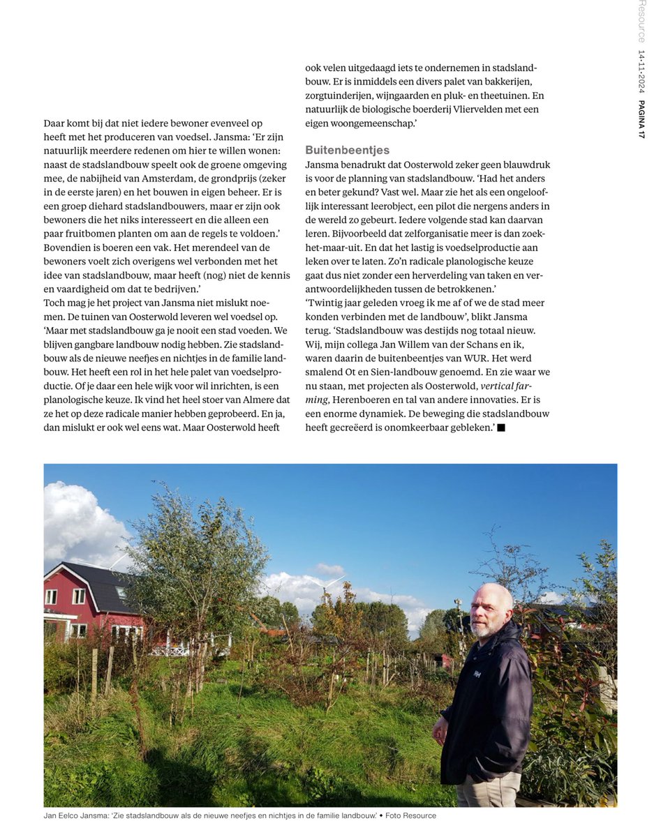 Weer een droom uiteengespat: stadslandbouw in ⁦<a href="/almere/">almere</a>⁩. Voedsel produceren is zo eenvoudig nog niet. Laten we extra zuinig (en trots) zijn op onze professionele boeren. Die zijn daar niet alleen heel goed in, maar ook nog eens toonaangevend in de wereld!